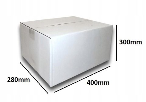PUDEŁKO OPAKOWANIE KARTON 400x280x300 BIAŁE 50sz B