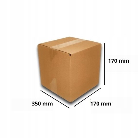 MEGA MOCNE PUDEŁKO KARTON 350x170x170 SZARE 50s BC