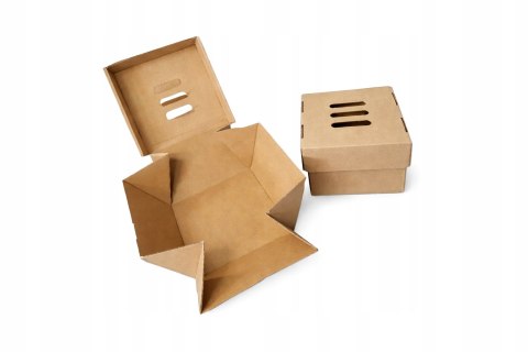 PUDEŁKO BOX KARTON BURGER FRYTKI CIASTO 175x140x130 100szt sE