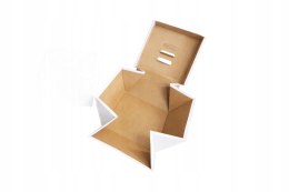 PUDEŁKO BOX KARTON BURGER FRYTKI CIASTO 175x140x130 200 szt BIAŁE E