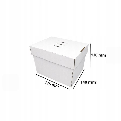 PUDEŁKO BOX KARTON BURGER FRYTKI CIASTO 175x140x130 200 szt BIAŁE E