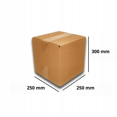 PUDEŁKO OPAKOWANIE KARTON 250x250x300 SZARE 50 C