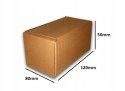 PUDEŁKO OPAKOWANIE KARTON 120x80x50 SZARE 10szt E