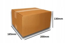 PUDEŁKO OPAKOWANIE KARTON 165x200x130 SZARE 50sz B