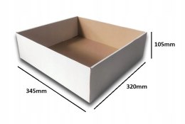 TACKA TEKTUROWA na CIASTKA PĄCZKI 345x320x105 BIAŁE 10szt E