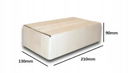 PUDEŁKO OPAKOWANIE KARTON 210x130x90 BIAŁE 25szt E