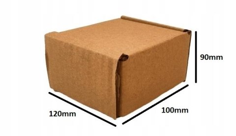 PUDEŁKO OPAKOWANIE KARTON 100x120x90 SZARE 25szt E