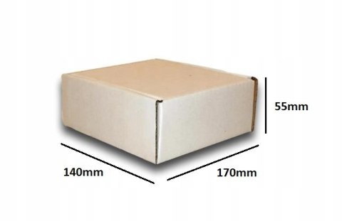 PUDEŁKO OPAKOWANIE KARTON 170x140x55 BIAŁE 25szt E
