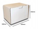 PUDEŁKO OPAKOWANIE KARTON 223x160x156 BIAŁE 50sz B