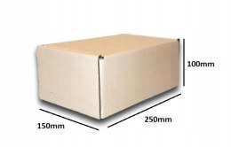 PUDEŁKO OPAKOWANIE KARTON 250x150x100 BIAŁE 10szt