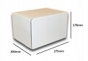 PUDEŁKO OPAKOWANIE KARTON 275x200x170 BIAŁE 25sz E