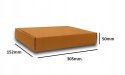 PUDEŁKO OPAKOWANIE KARTON 305x152x50 SZARE 50szt E