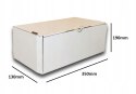 PUDEŁKO OPAKOWANIE KARTON 350x130x190 BIAŁE 10sz B