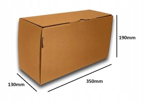 PUDEŁKO OPAKOWANIE KARTON 350x130x190 SZARE 50sz B