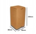 PUDEŁKO OPAKOWANIE KARTON 80x80x150 SZARE 10szt B