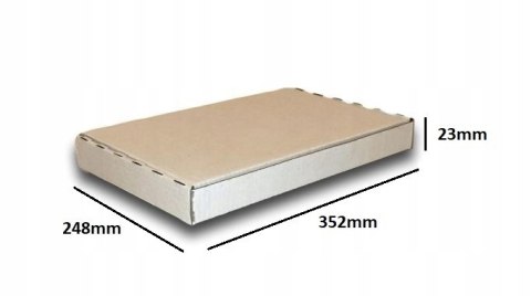 PUDEŁKO OPAKOWANIE na DOKUMENTY 352x248x23 BIAŁE 50szt E