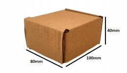 PUDEŁKO OPAKOWANIE KARTON 100x80x40 SZARE 50szt E