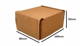PUDEŁKO OPAKOWANIE KARTON 100x80x50 SZARE 50szt B