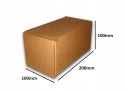 PUDEŁKO OPAKOWANIE KARTON 200x100x100 SZARE 50szt