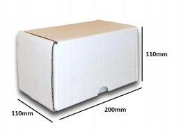 PUDEŁKO OPAKOWANIE KARTON 200x110x110 BIAŁE 10sz B
