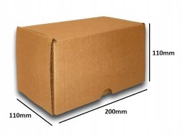 PUDEŁKO OPAKOWANIE KARTON 200x110x110 SZARE 25sz E