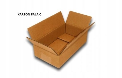 PUDEŁKO OPAKOWANIE KARTON 260x210x110 SZARE 25s FALA C