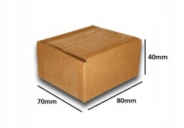 PUDEŁKO OPAKOWANIE KARTON 80x70x40 SZARE 50szt B