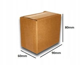PUDEŁKO OPAKOWANIE KARTON 90x60x80 SZARE 25szt E