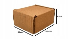 Pudełko OPAKOWANIE KARTON 100x80x60 SZARE 50szt B