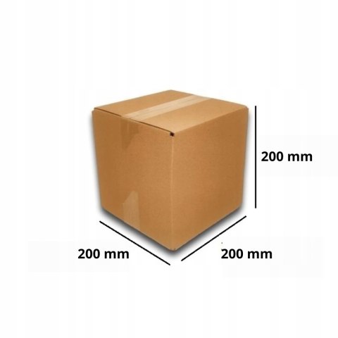 PUDEŁKO OPAKOWANIE KARTON 200x200x200 SZARE 100szt BC