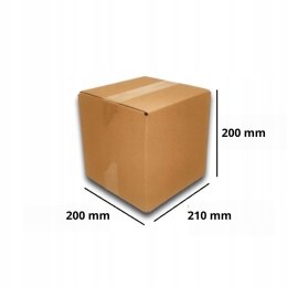 PUDEŁKO OPAKOWANIE KARTON 200x210x200 SZARE 100szt E