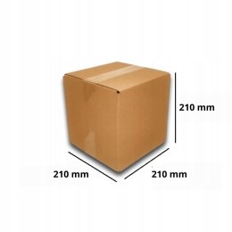 PUDEŁKO OPAKOWANIE KARTON 210x210x210 SZARE 100szt BC