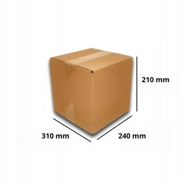 PUDEŁKO OPAKOWANIE KARTON 310x240x210 SZARE 100szt B